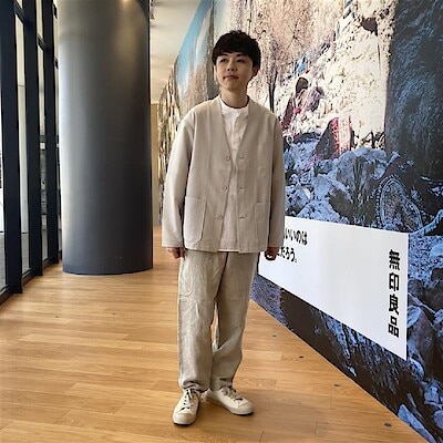 無印　風を通すストレッチカーディガン&パンツセット　 紳士Ｌ　黒 紳士 風を通すストレッチサッカーカーディガン | 無印良品